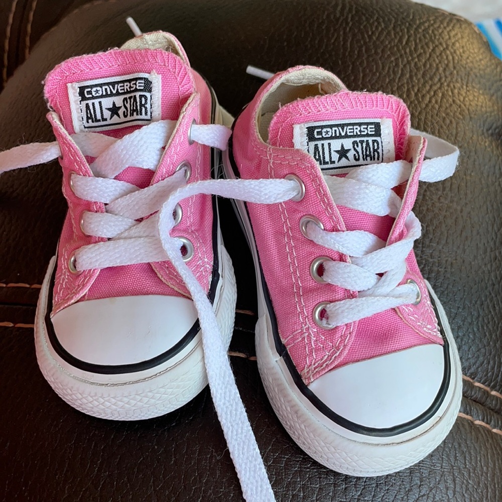 Infant size 4 Pink Converse